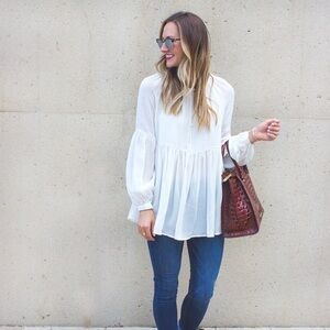 Sincerely Jules White Chiffon Top